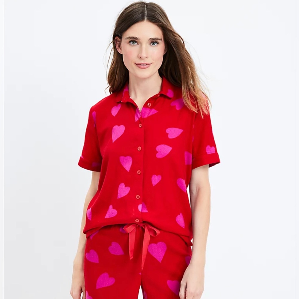 *BRAND NEW* LOFT Heart Pajama Set